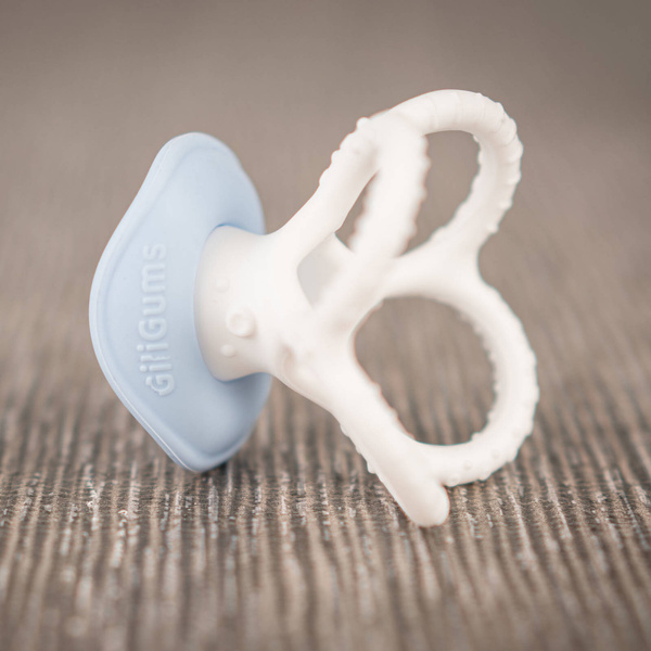 Gryzak silikonowy Ośmiorniczka Niebieski, Giligums