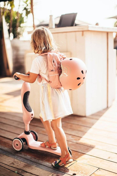 Scoot and Ride HK1 2w1 jeździk i hulajnoga dla dzieci 1-5 lat, kolor: Rose