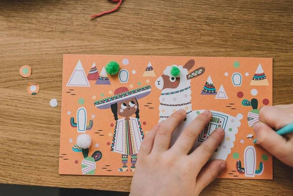 Zestaw artystyczny Pompony Lamy 4+, Janod