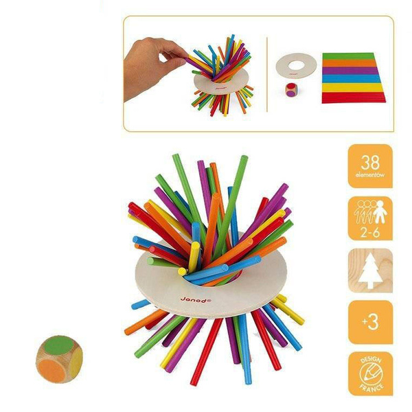 Gra zręcznościowa Zwariowane patyczki, Janod