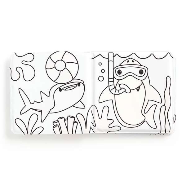 Magiczna książeczka do kąpieli Kąpiel rekinów, dla dzieci, 0 m+, Mudpuppy