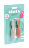 Zestaw 2 silikonowych łyżeczek-gryzaków Terracotta/velvet grey 4 m+, Beaba