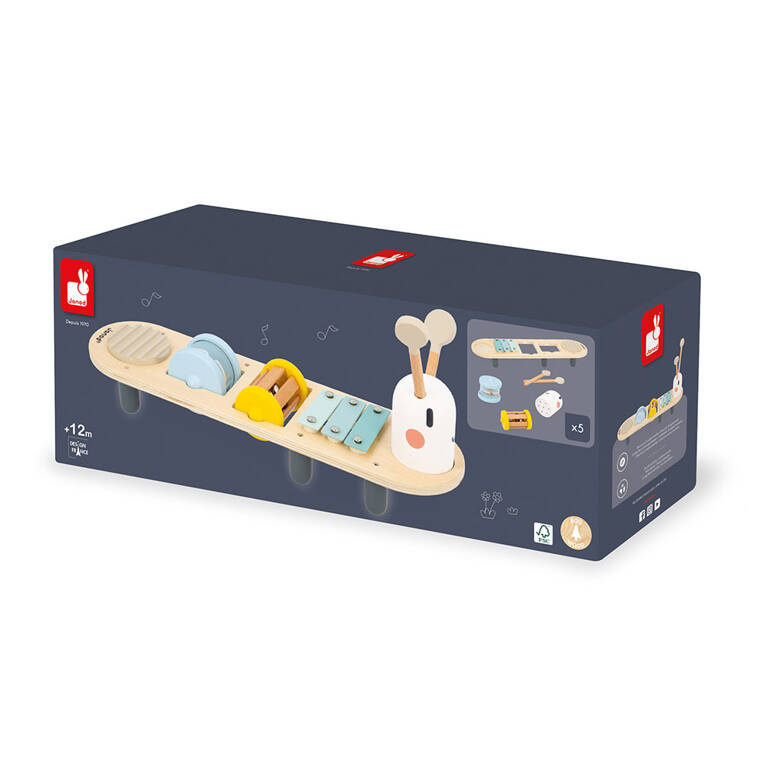 Zabawka muzyczna drewniana Janod Sweet Cocoon 12m+ ministolik