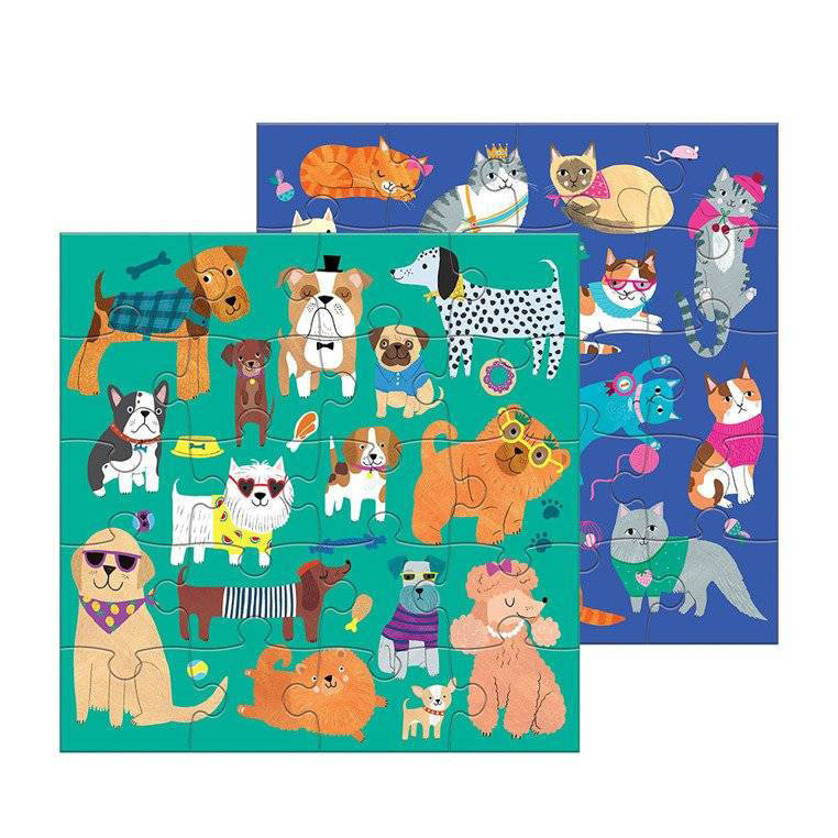Puzzle magnetyczne Koty i psy Mudpuppy 4+ – edukacyjne puzzle dla dzieci