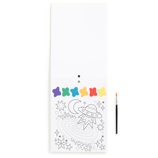 Książeczka do malowania kolorowanka akwarelowa Kosmos, 5 lat+, Mudpuppy