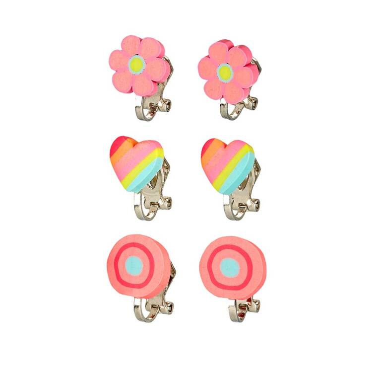 Klipsy do uszu dla dziewczynek Miranda Souza! zestaw 3 par