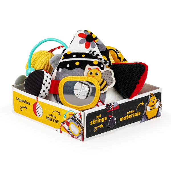 Zabawki sensoryczne - Piramidka Miś Polarny Deluxe, 0 m+. Balibazoo