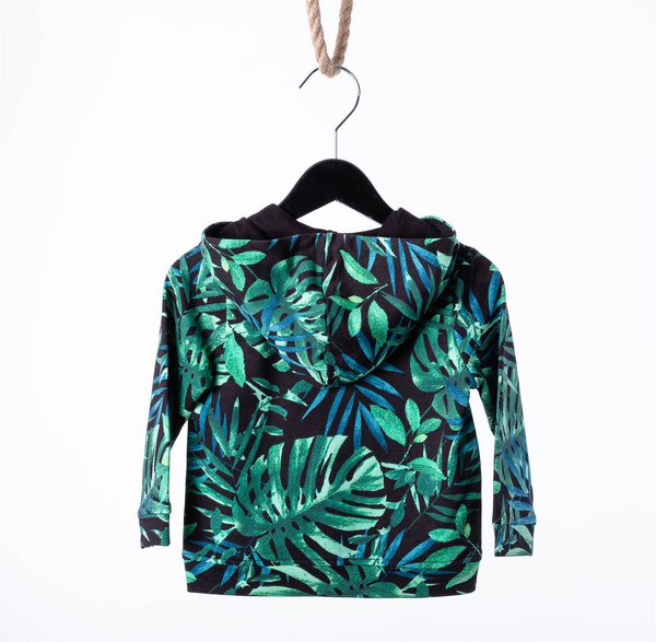 Kappahl Bluza chłopięca z kapturem, w modnym wzorze