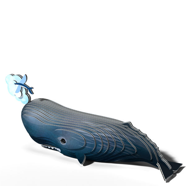 Puzzle 3D Układanka Wieloryb Kaszalot - zestaw kreatywny dla dzieci, 6 lat+, Eugy