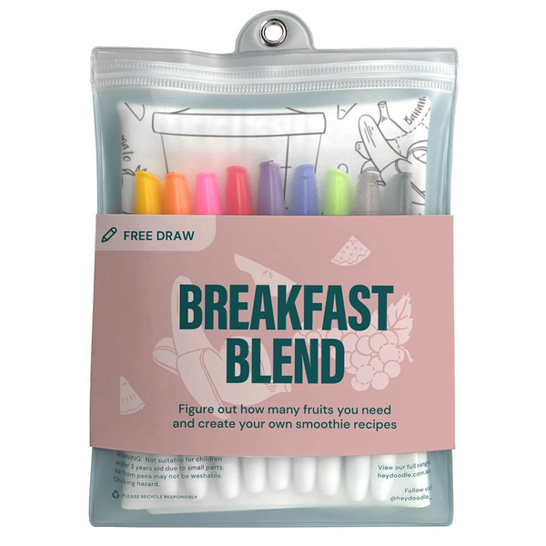 Mata Silikonowa Duża do Kolorowania A3 - Owoce i Warzywa, 3+, HeyDoodle