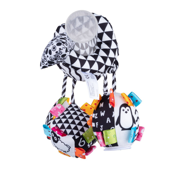 Kontrastowa spiralka do łóżeczka figury geometryczne Dumel, Balibazoo