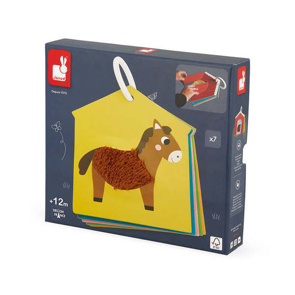 Karty sensoryczne Farma 7 elementów, Janod