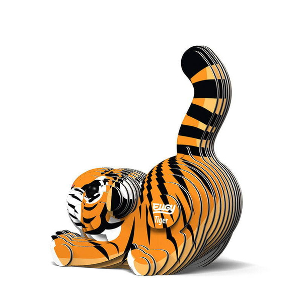 Układanka Puzzle 3D Tygrys - zestaw kreatywny dla dzieci 6 lat+, Eugy