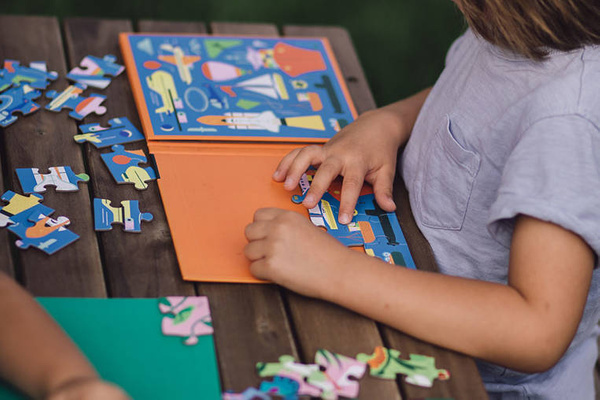 Puzzle magnetyczne 2w1 Środki transportu 20 elementów 4+, Mudpuppy