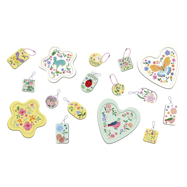 Zestaw kreatywny Formy i odlewy Ogród kwiatowy, dla dzieci 7 lat+, Janod