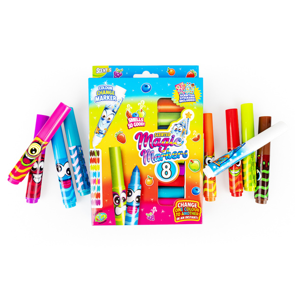 Pachnące Markery / Flamastry - Magiczne, zestaw 8 szt., 3+, Scentos