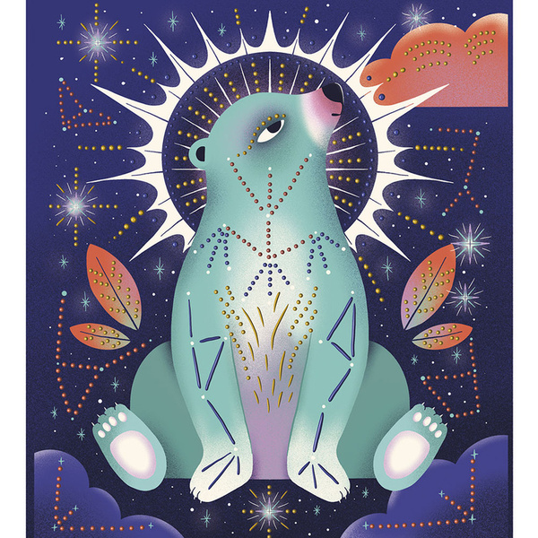 Zestaw kreatywny do malowania Kosmiczne zwierzęta, dla dzieci, 8 lat+, Janod