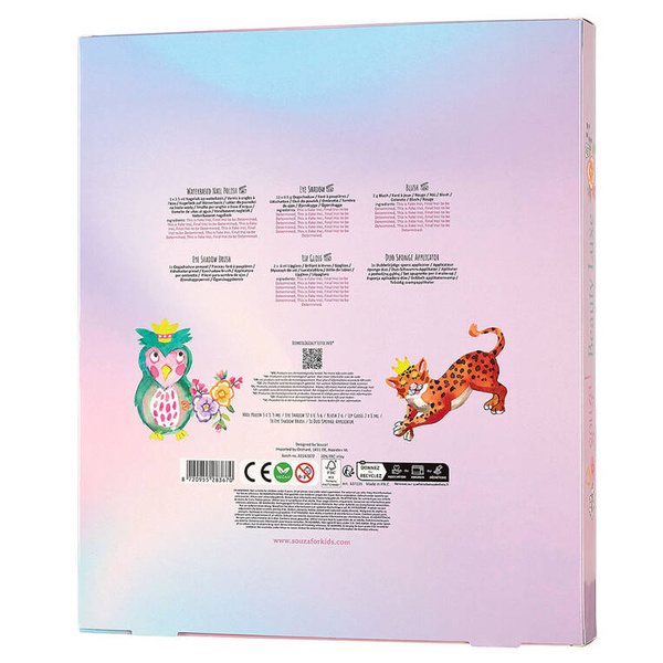 Kosmetyki do makijażu dla dzieci zestaw 13 el. Beauty Luxe, 4 lata+, Souza!