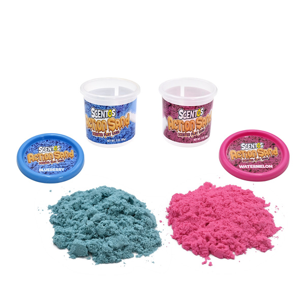Piasek kinetyczny - pachnący, zestaw 2 szt, mix kolorów, 3 lata +, Scentos