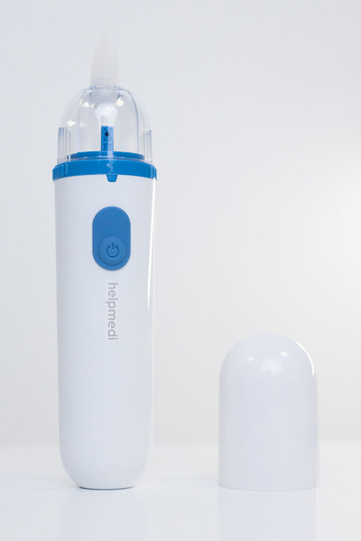 Zestaw Electrino Secure+: Elektryczny aspirator kataru HelpMedi Electrino oraz sól fizjologiczna Katarek Secure+