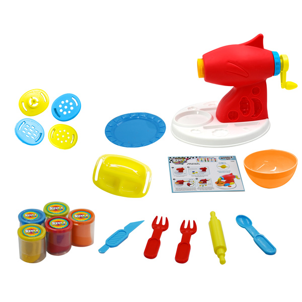 Zestaw Maszynka do Makaronu - ciastolina dla dzieci, 3 lata+, Scentos