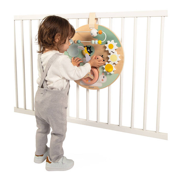 Zabawki drewniane - Tablica edukacyjna wielofunkcyjna Ogród 12m+, Janod