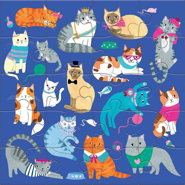 Puzzle magnetyczne Koty i psy 4+, Mudpuppy