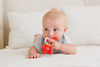 Grzechotka Grzechoczące Kwiatki czerwona dla dzieci 3 m +,  GiliGums
