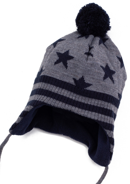 H&M Czapka chłopięca z pomponem oraz wiązaniem pod szyją