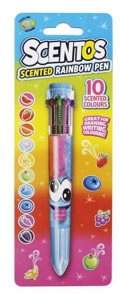 Pachnący długopis - żelowy multikolor, dla dzieci, 3 lata+, Scentos