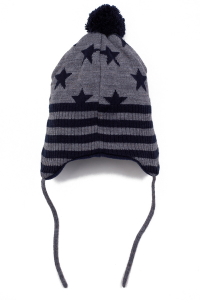 H&M Czapka chłopięca z pomponem oraz wiązaniem pod szyją