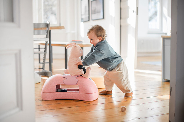 Scoot and Ride My First 3w1 pchacz, jeździk i deska na kółkach dla dzieci 6 m+, kolor: Rose