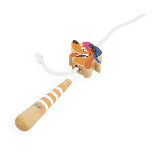 Skakanka z drewnianymi rączkami Piesek, dla dzieci, 3 lata+, Janod