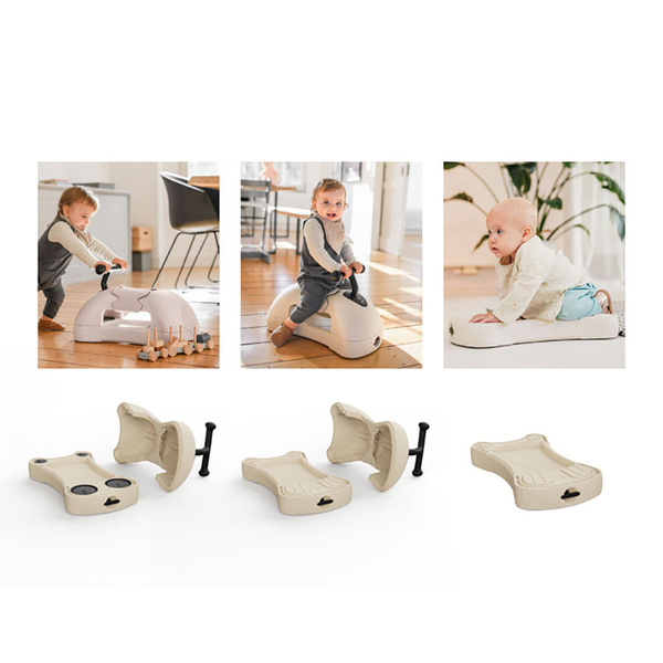 Scoot and Ride My First 3w1 pchacz, jeździk i deska na kółkach dla dzieci 6 m+, kolor: Sand