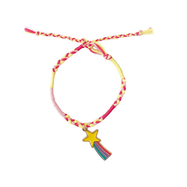 Zestaw kreatywny do tworzenia biżuterii Tęczowe bransoletki 30 szt. 8+, Janod