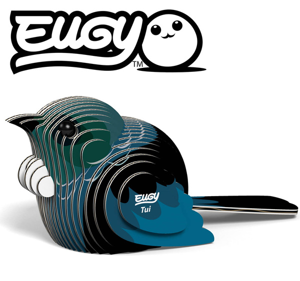 Układanka Puzzle 3D Ptak Kędziornik - zestaw kreatywny 6 lat+, Eugy