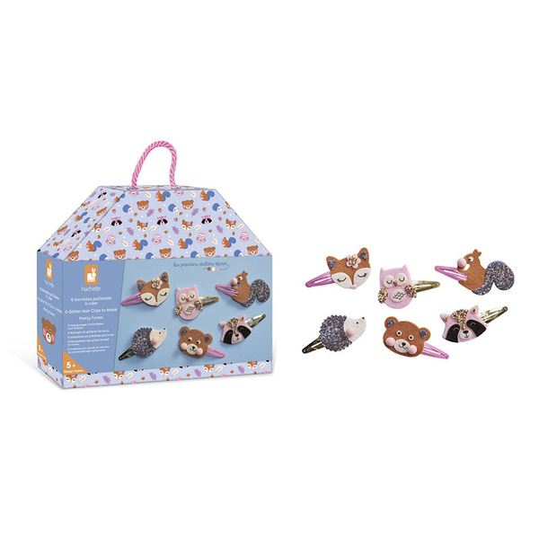 Zestaw kreatywny do tworzenia biżuterii - spinki, dla dzieci, 5 lat+, Janod