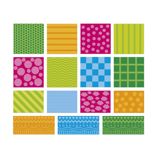 Zestaw kreatywny - naklejki Figury geometryczne, dla dzieci, 18 m+, Janod