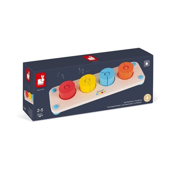 Drewniana układanka Ułamki Essentiel, Janod