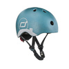Scoot and Ride Kask dla dzieci 1-5 lat rozm. XXS-S z odblaskami, kolor: Steel Dog