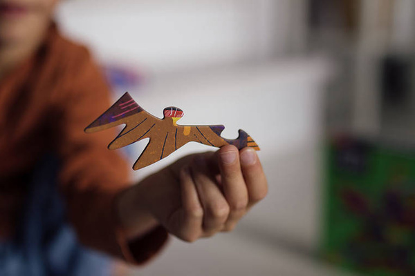 Puzzle konturowe Jurajski Skatepark 75 elementów 5+, Mudpuppy