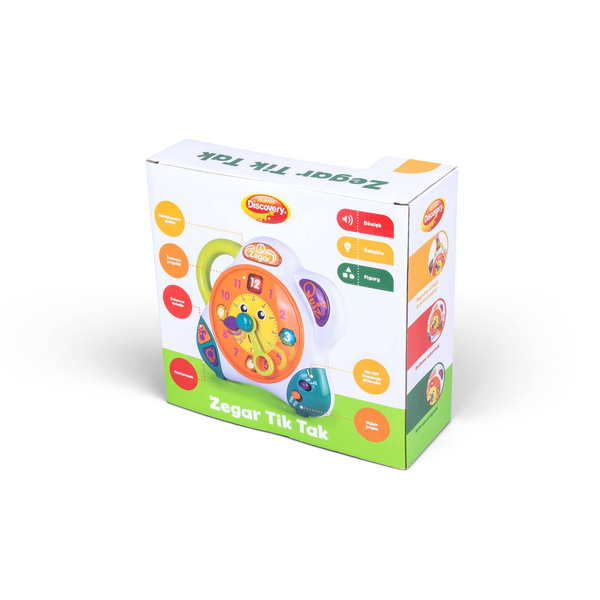 Zegar Tik-Tak zabawka interaktywna dla dzieci 2 lata+, Dumel Discovery