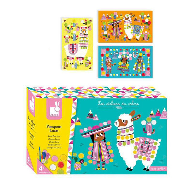 Zestaw artystyczny Pompony Lamy 4+, Janod