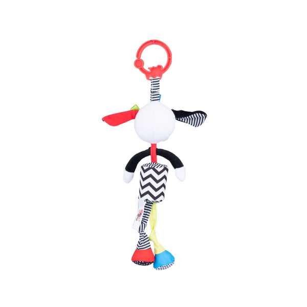 Zawieszka do wózka łóżeczka Kontrastowa Piesek Pedro Dzwoneczek, Balibazoo