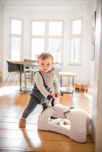 Scoot and Ride My First 3w1 pchacz, jeździk i deska na kółkach dla dzieci 6 m+, kolor: Sand