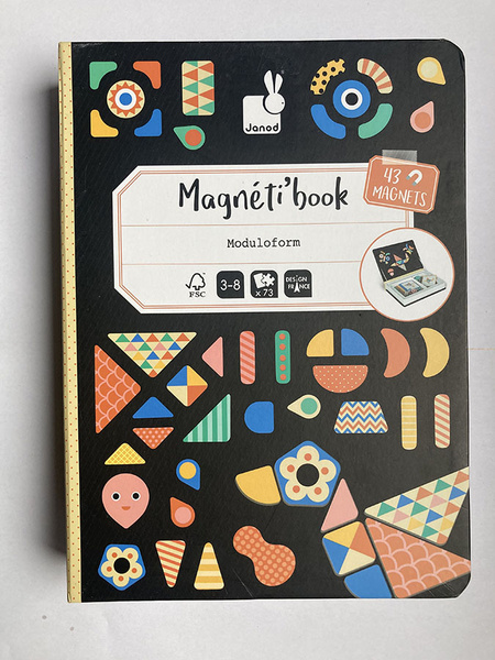 Magnetibook Magnetyczna układanka Kształty, Janod ***OUTLET***