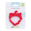 Silikonowy Gryzak Truskawka z masującymi wypustkami 3 m+, Giligums