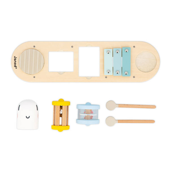 Zabawki drewniane - muzyczny ministolik Dżdżownica Sweet Cocoon 12m+, Janod