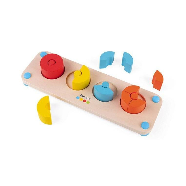 Drewniana układanka Ułamki Essentiel, Janod