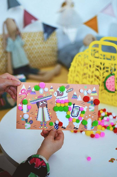 Zestaw artystyczny Pompony Lamy 4+, Janod